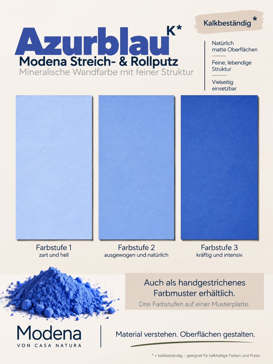 Kalkstreichputz Modena-Wandfarbe