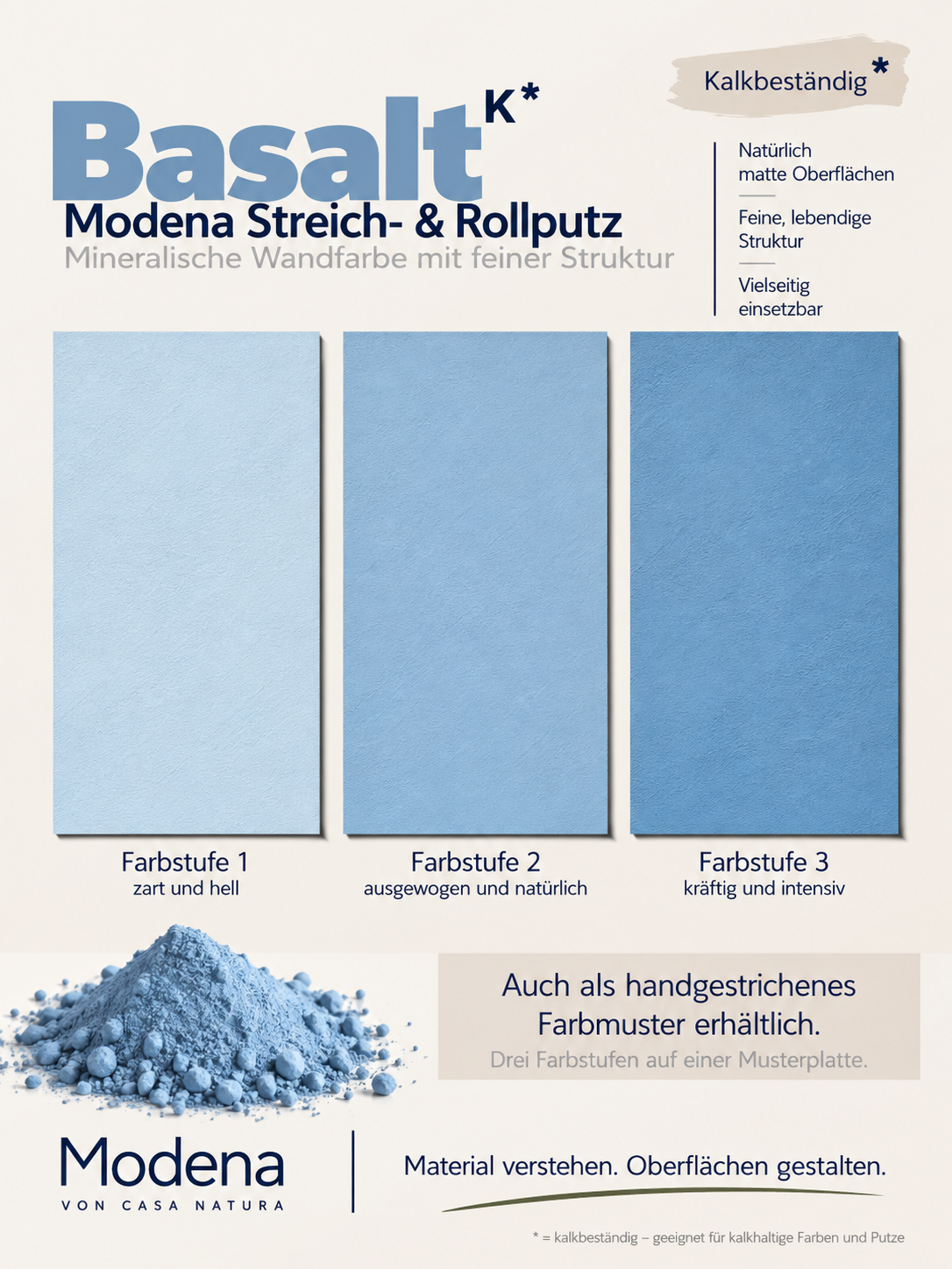 Kalkstreichputz Modena-Wandfarbe