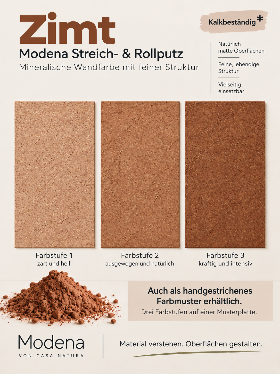 Kalkstreichputz Modena-Wandfarbe