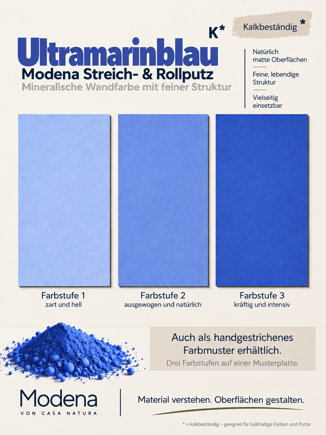 Kalkstreichputz Modena-Wandfarbe