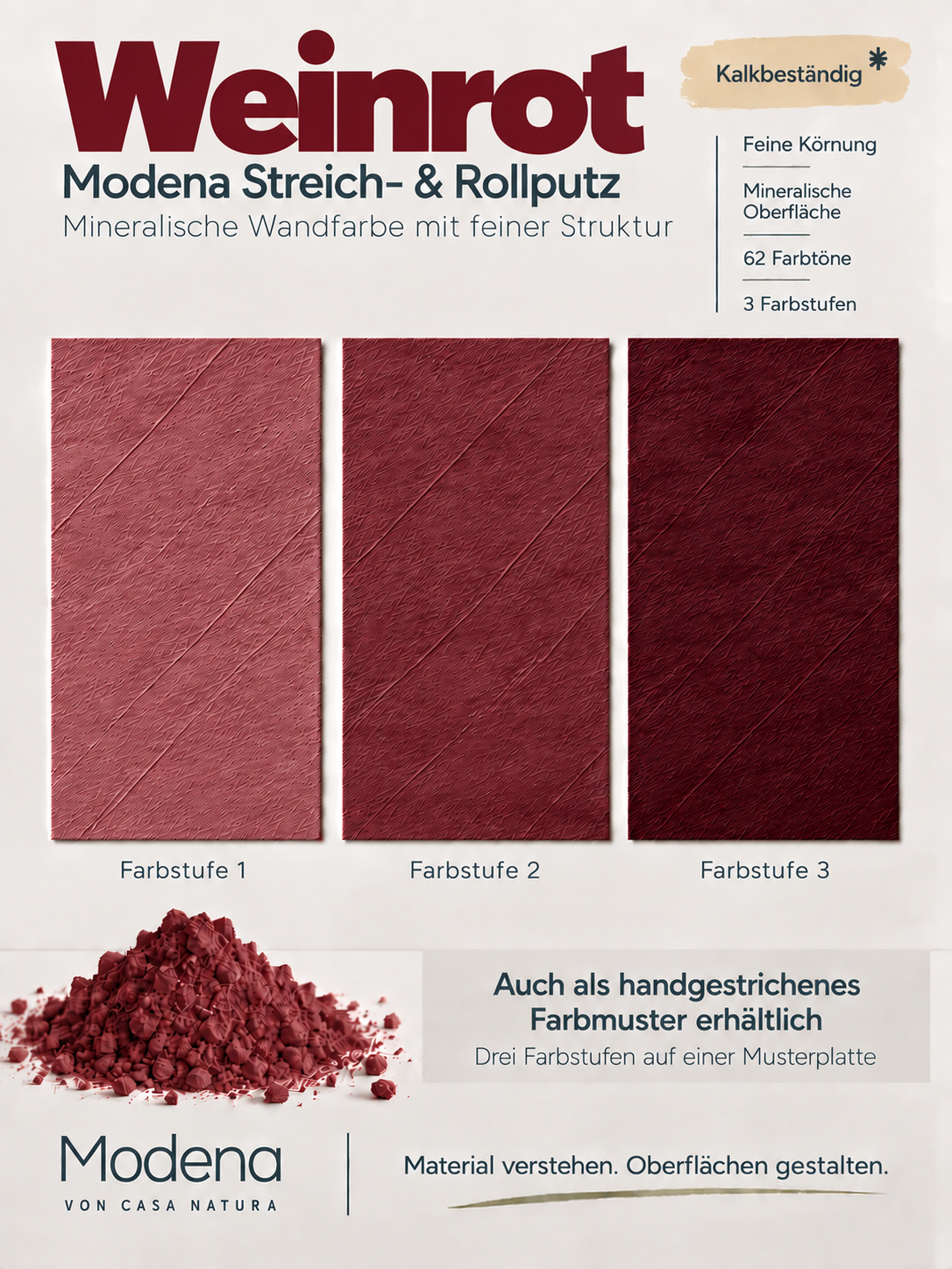 Kalkstreichputz Modena-Wandfarbe